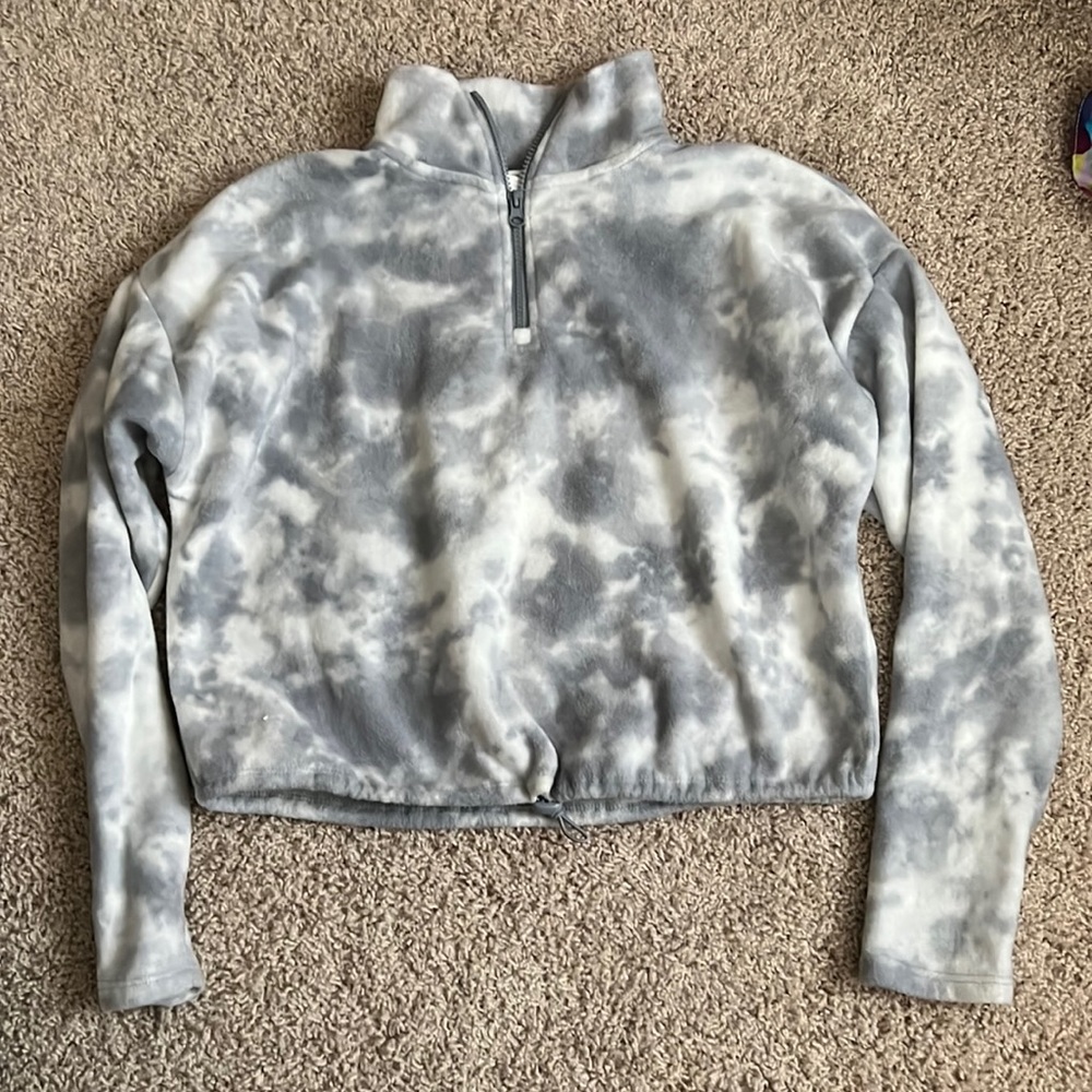 Hippie Rose cropped fleece size small